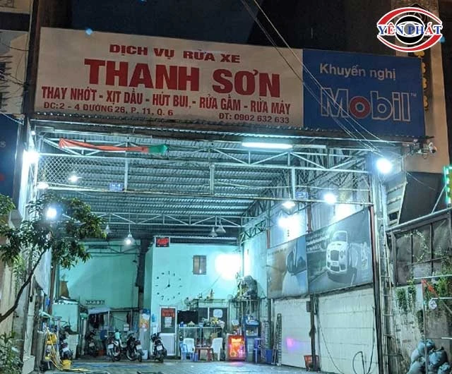 tiệm rửa xe thanh sơn