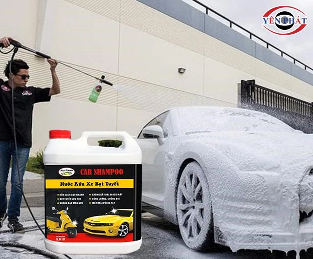 nước rửa xe bọt tuyết