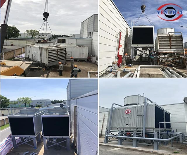 tháp làm mát KMS 200RT 4Cell thiết kế tinh gọn phù hợp nhiều không gian
