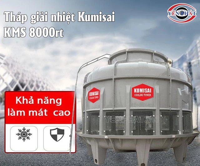 tháp giải nhiệt kumisai 800rt có khả năng làm mát cao