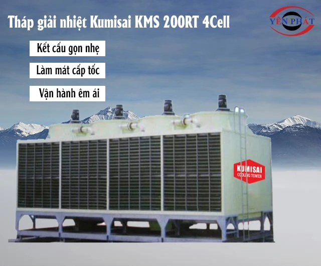 Tháp làm mát KMS 200RT 4Cell ưu việt