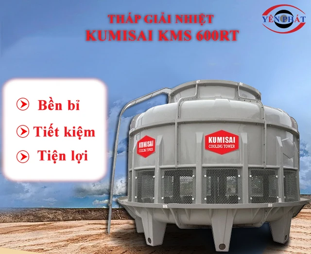 Tháp giải nhiệt tròn Kumisai KMS 600RT