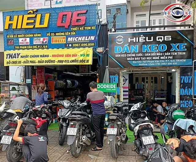 Tiệm rửa xe Hiếu Q6