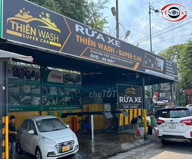tiệm rửa xe super car