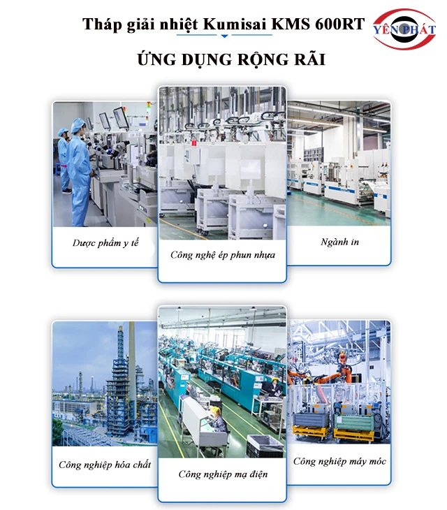 Ứng dụng của tháp giải nhiệt Kumisai KMS 600RT