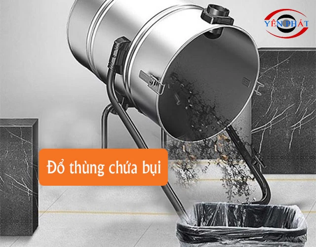 Đổ thùng chứa máy hút bụi công nghiệp Kumisai-KMS-80A-New