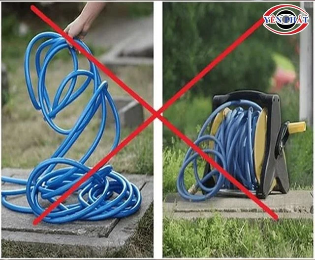 Không để đường ống bị xoắn