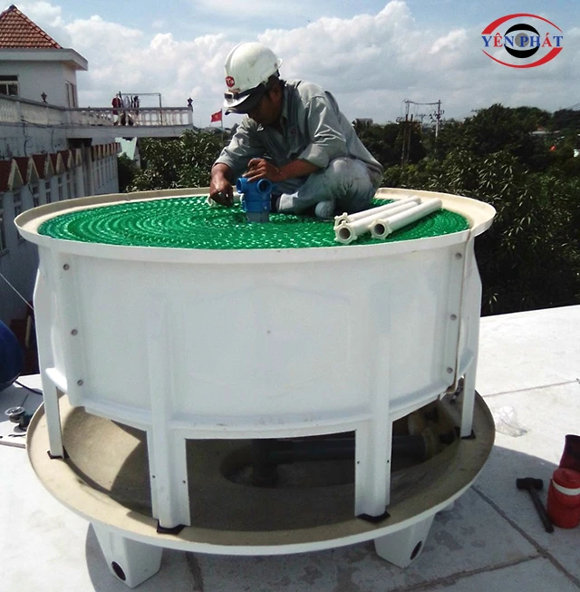 Lắp đặt tháp giải nhiệt Kumisai KMS 20RT