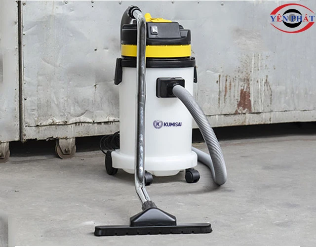 Máy hút bụi công nghiệp Kumisai KMS 30S thùng nhựa vàng