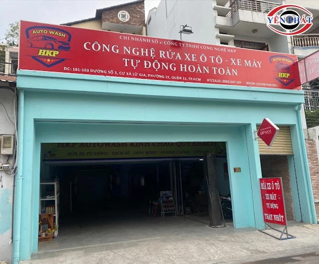 Tiệm rửa xe auto wash HKP