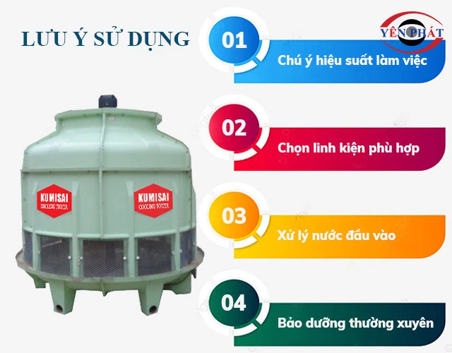 Lưu ý sử dụng tháp giải nhiệt Kumisai KMS 40RT