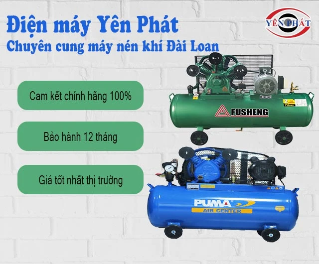 Máy nén khí đài loan tại Yên Phát