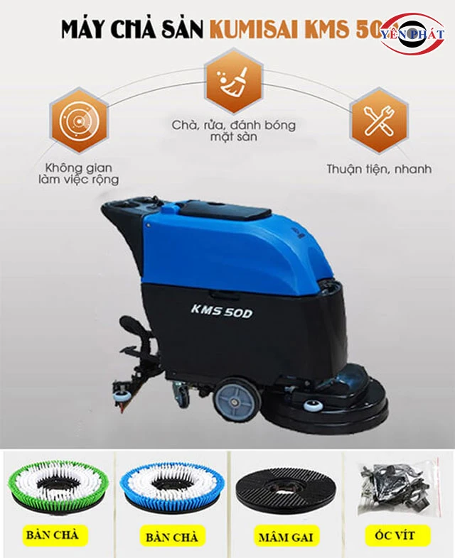 máy chà sàn Kumisai KMS-50 cho hiệu quả nhanh