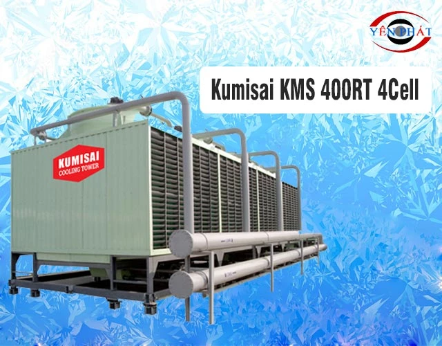 2 tổ hợp tháp giải nhiệt Kumisai KMS 400RT 4Cell giá tốt