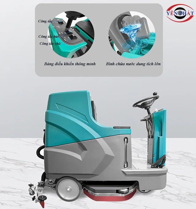 Cấu tạo máy chà sàn liên hợp ngồi lái Kumisai KMS 110B