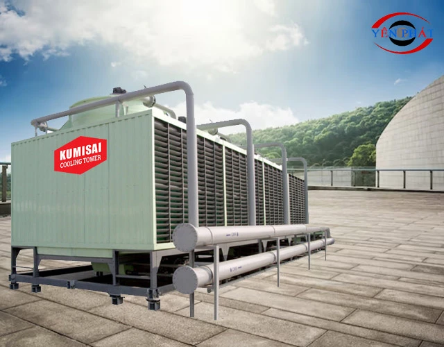 Lắp đặt tháp giải nhiệt vuông Kumisai KMS 200RT