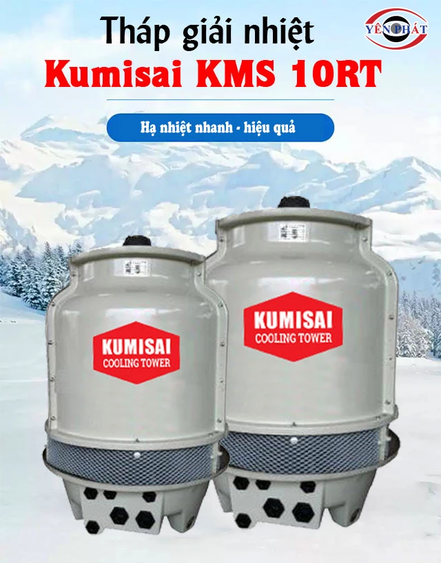 Tháp giải nhiệt Kumisai 10RT hạ nhiệt nhanh