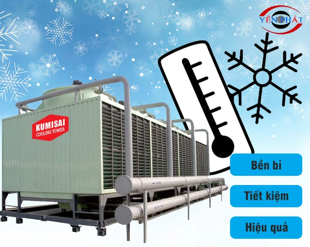 Ưu điểm tháp giải nhiệt vuông Kumisai KMS 225RT