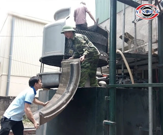 lắp đặt tháp giải nhiệt