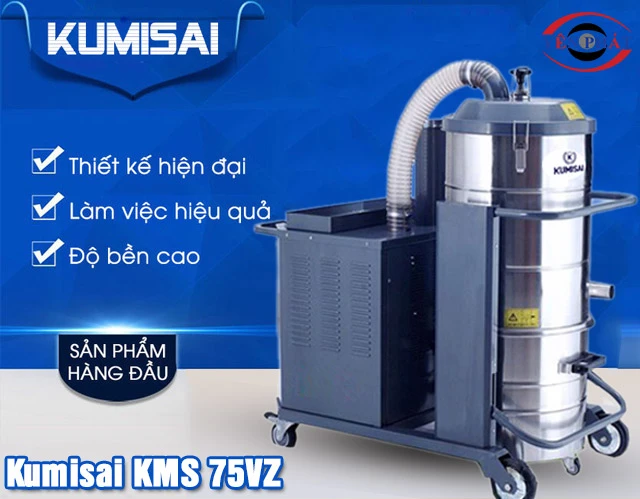 Máy hút bụi 3 pha Kumisai KMS 75VZ