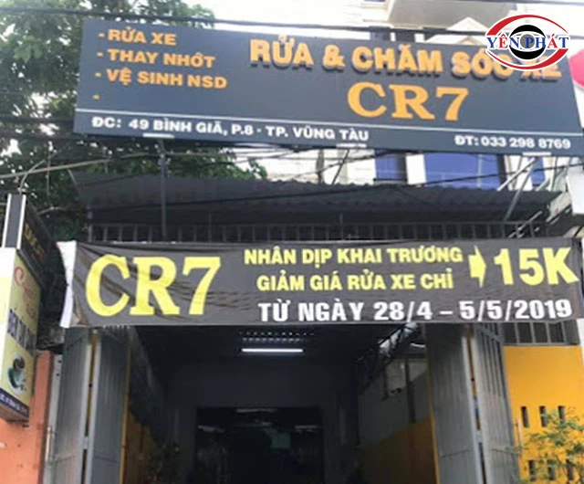 Tiệm rửa xe CR7