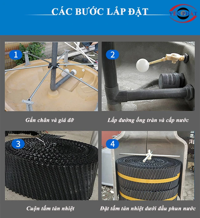 Setup tháp giải nhiệt Kumisai KMS 15RT