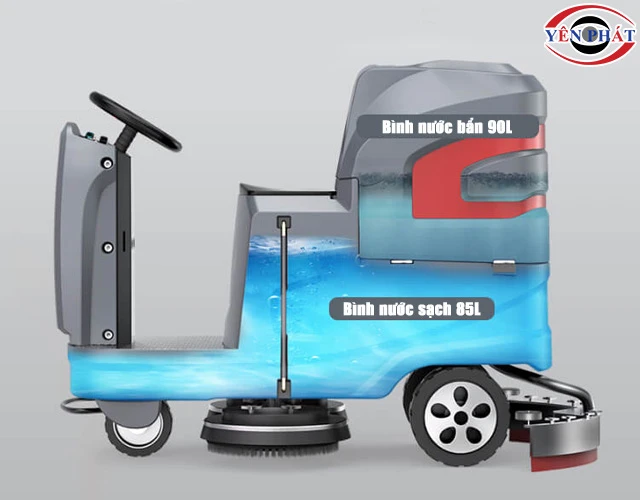Bình chứa máy chà sàn ngồi lái Kumisai KMS-X6