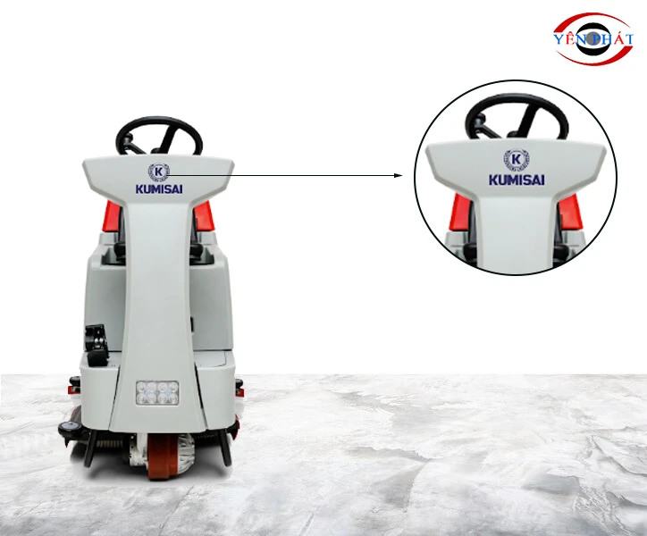 logo máy chà sản liên hợp ngồi lái Kumisai KMS 6B