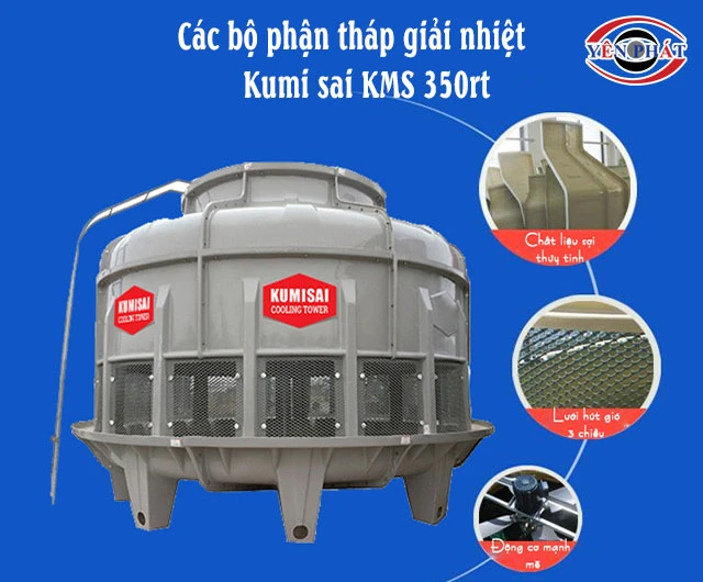 tháp giải nhiệt kumisai 350rt độ bền cao