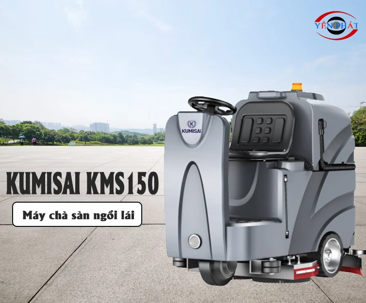 Kiểu dáng máy chà sàn ngồi lái Kumisai KMS150