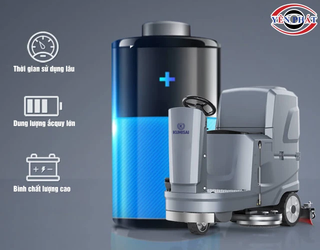 Máy chà sàn ngồi lái Kumisai KMS 85 dùng ăcquy