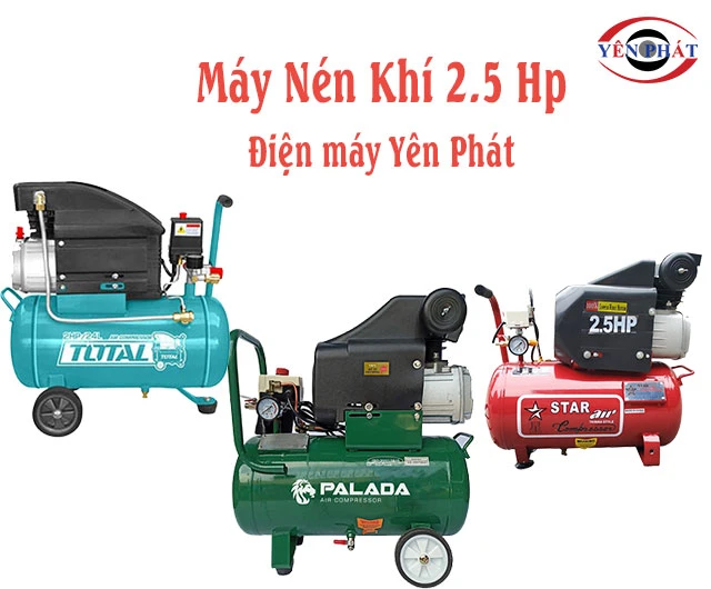 6+ Máy Nén Khí 2.5 Hp: Giá rẻ, Chạy êm, Đáng mua nhất