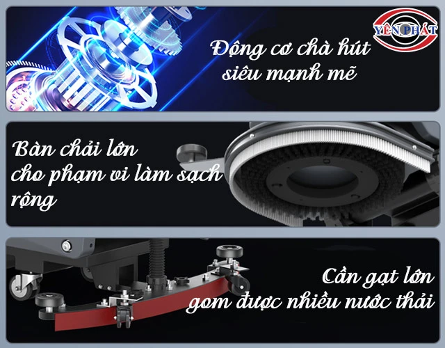 Phụ kiện máy chà sàn liên hợp Kumisai KMS-X2 pin khô