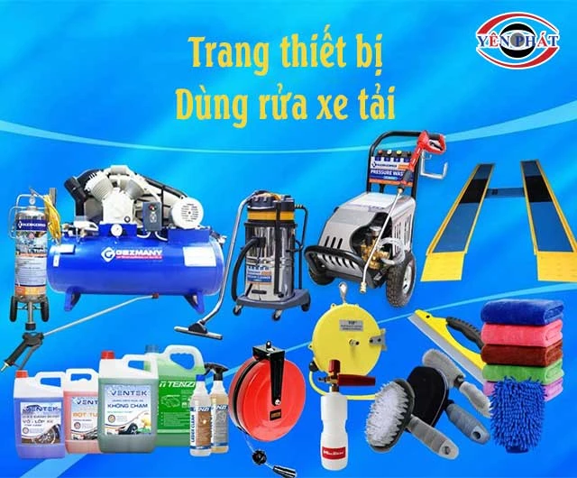 vật dụng để rửa xe tải