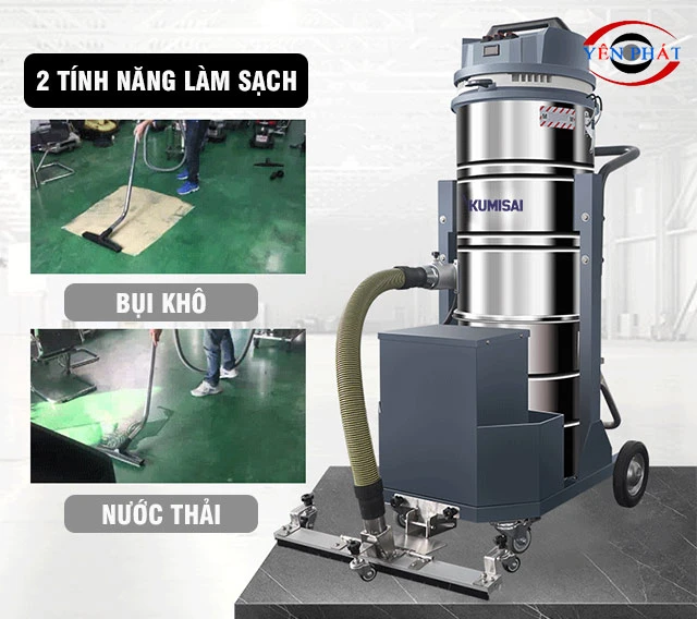Ứng dụng máy hút bụi công nghiệp Kumisai KMS-100B