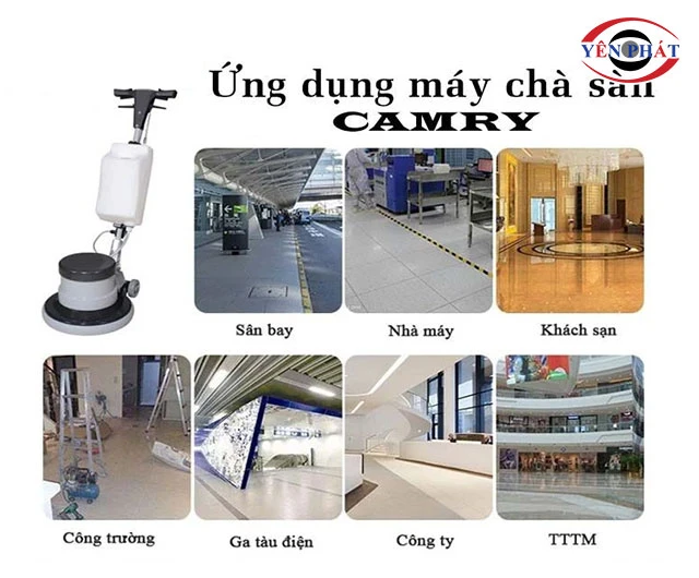 ứng dụng của máy chà sàn Camry