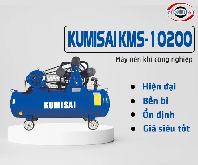 Thiết kế máy nén hơi Kumisai KMS-10200