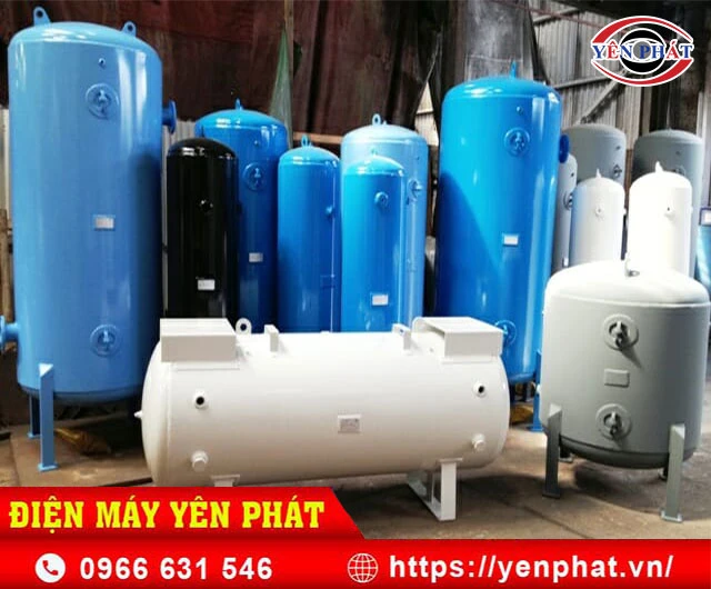 bình tích áp máy bơm khí nén yên phát