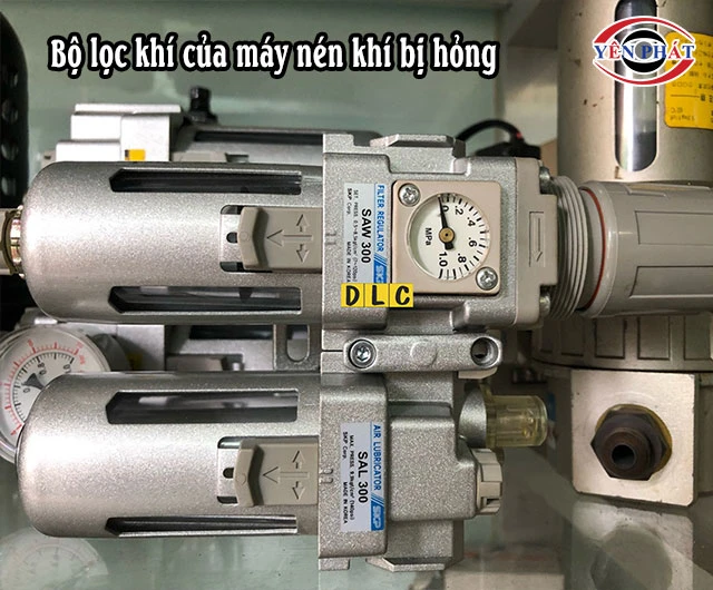 Lọc khí máy bị tắc