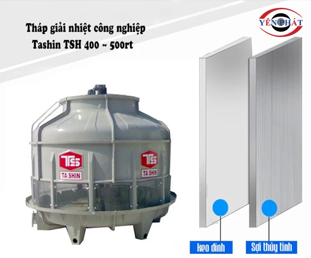 chất liệu tháp giải nhiệt tashin tsh 400~500
