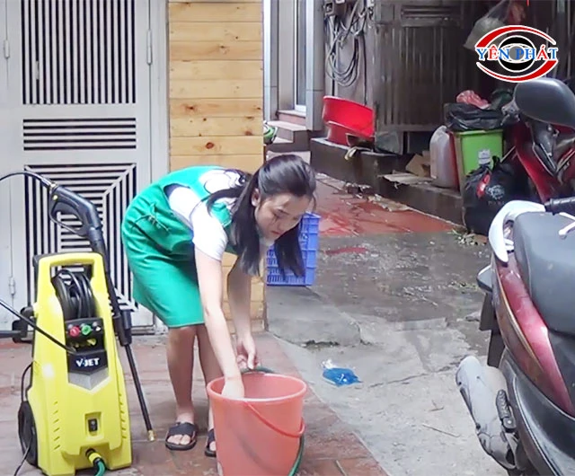 Chuẩn bị trước khi phun rửa