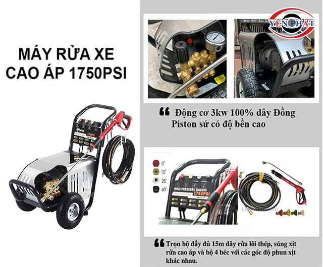 máy rửa xe lutian 1750psi hiệu suất cao