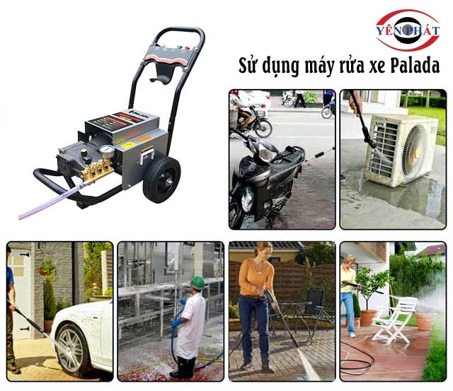 ứng dụng máy rửa xe Palada