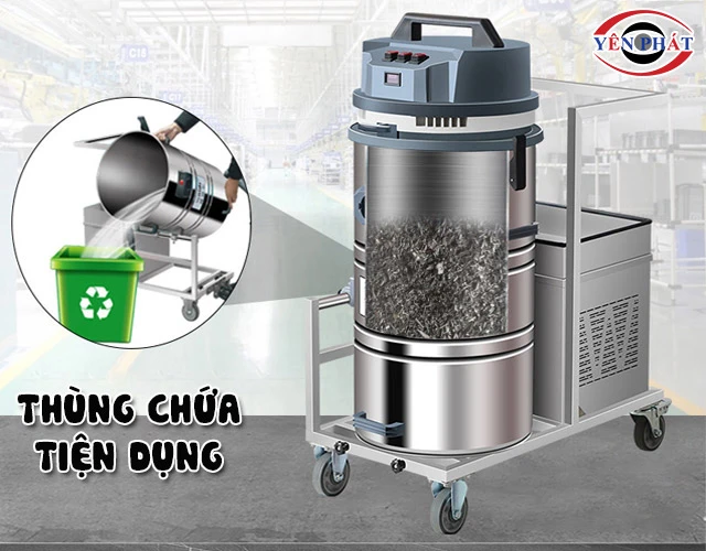 Thùng chứa máy hút bụi công nghiệp Kumisai KMS-80B tiện dụng