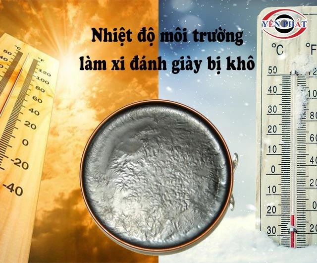 Nhiệt độ môi trường để xi quá thấp hoặc quá cao