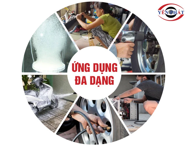 Ứng dụng máy nén khí 180 lít đa dạng