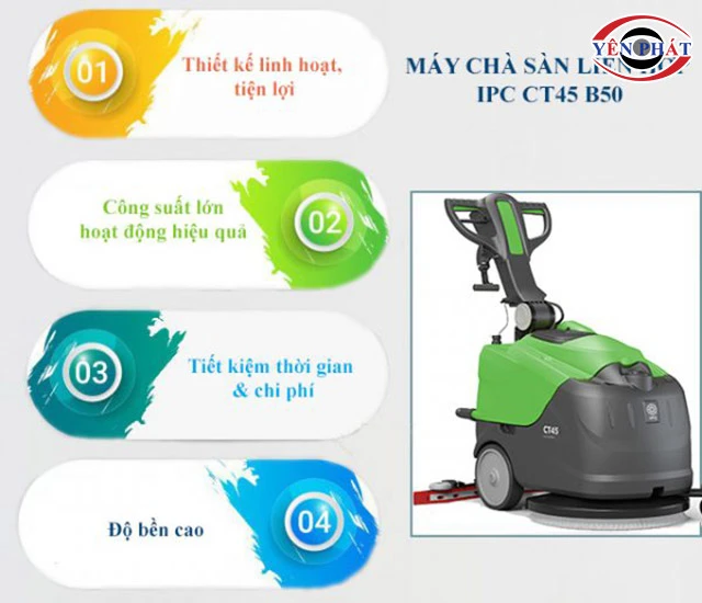 ưu điểm của máy chà sàn IPC CT45 B50