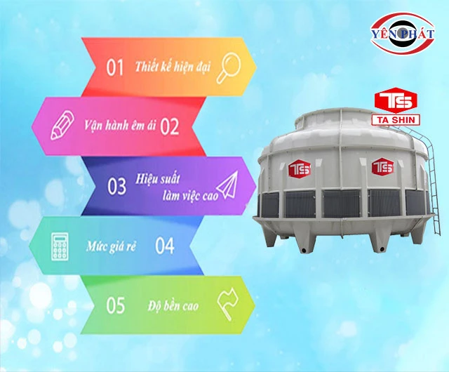 ưu điểm tháp giải nhiệt Tashin TSC 400RT