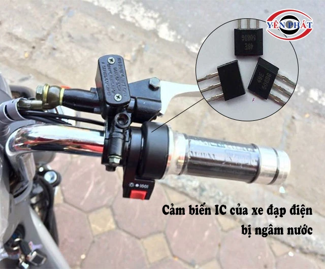 IC cảm biến của tay ga bị nhiễm nước