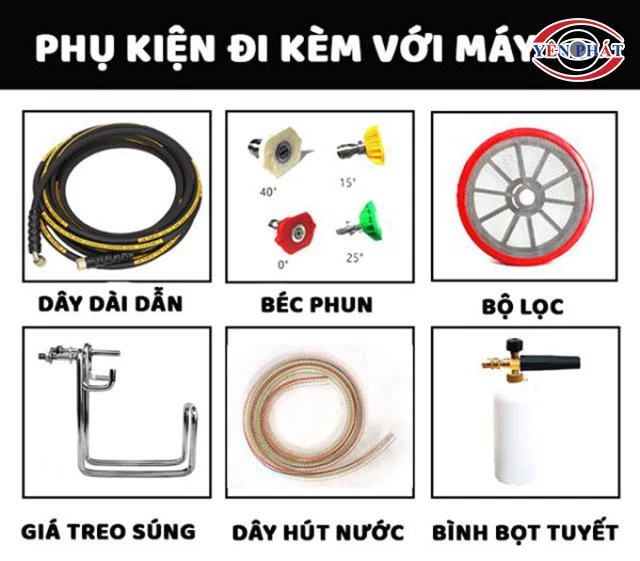 phụ kiện máy rửa xe Kumisai KMS 2000psi